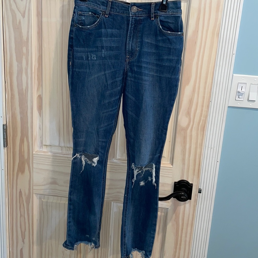 Express jeans “ankle high rise”